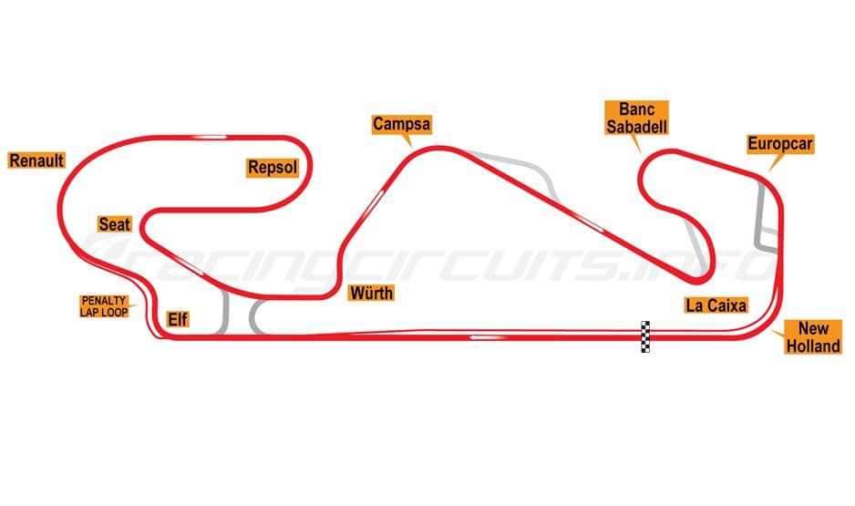 Circuit de Barcelona-Catalunya - GP Layout