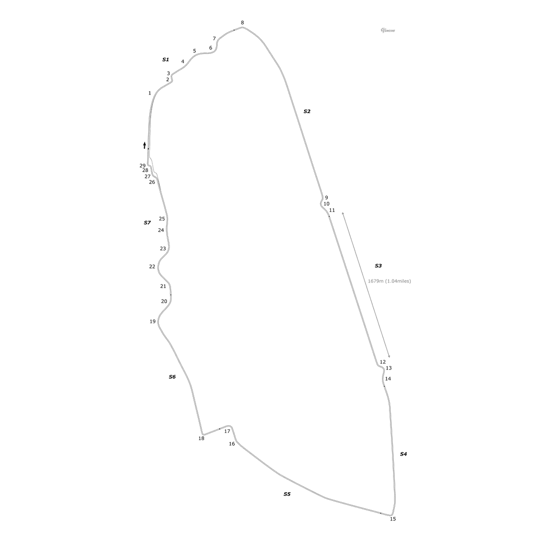 Track layout: 24 Heures du Mans